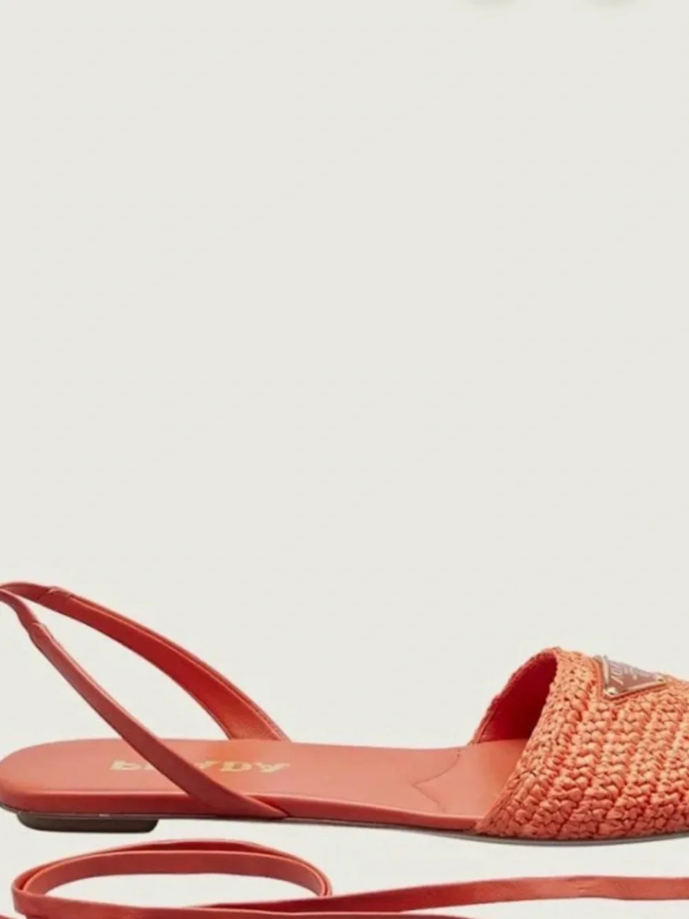 Prada raffia lace